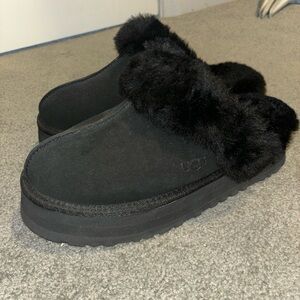 Ugg platform slippers black disquette